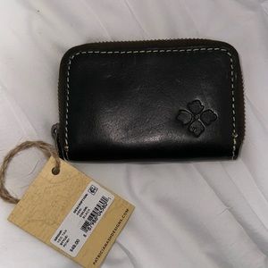 Patricia Nash, New with tags zipper small wallet with silver hardware black